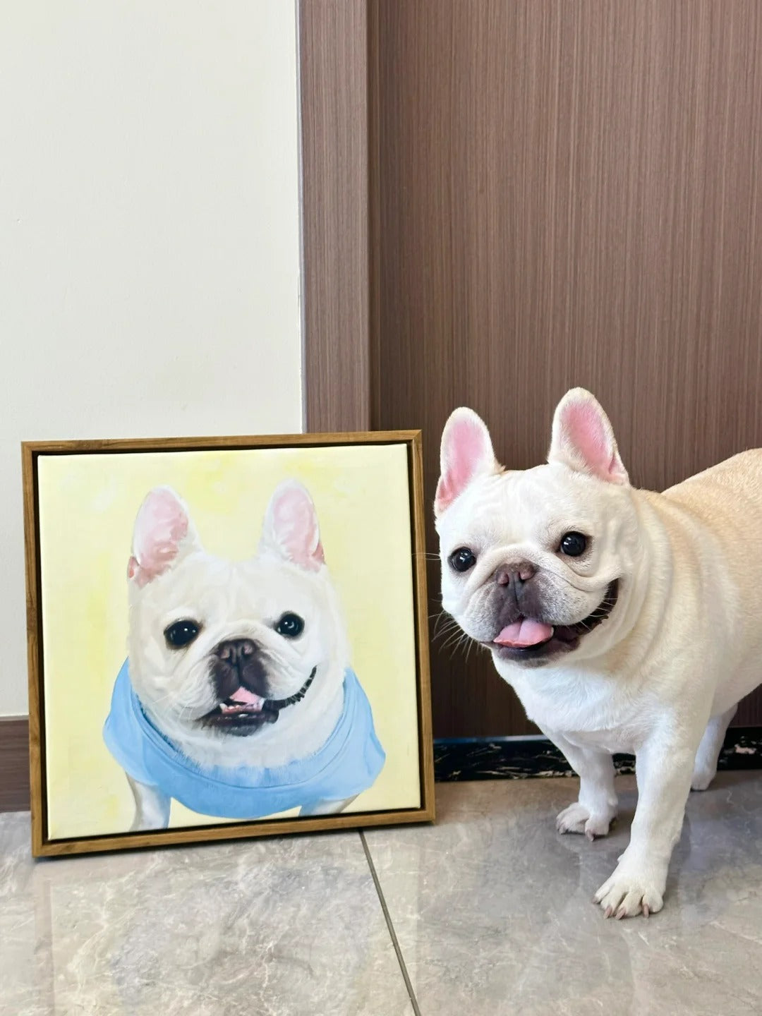 Hand-Painted Realistic Oil Pet Portrait Custom Canvas