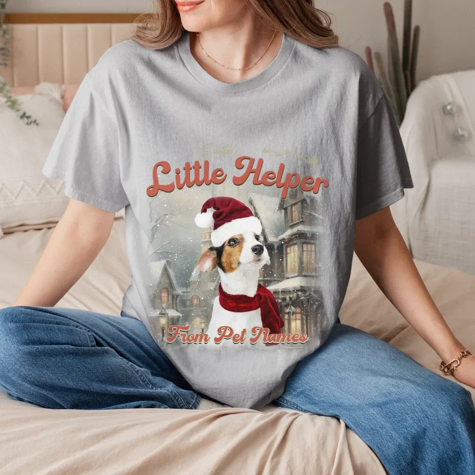 Custom Vintage Christmas Pet T-Shirt