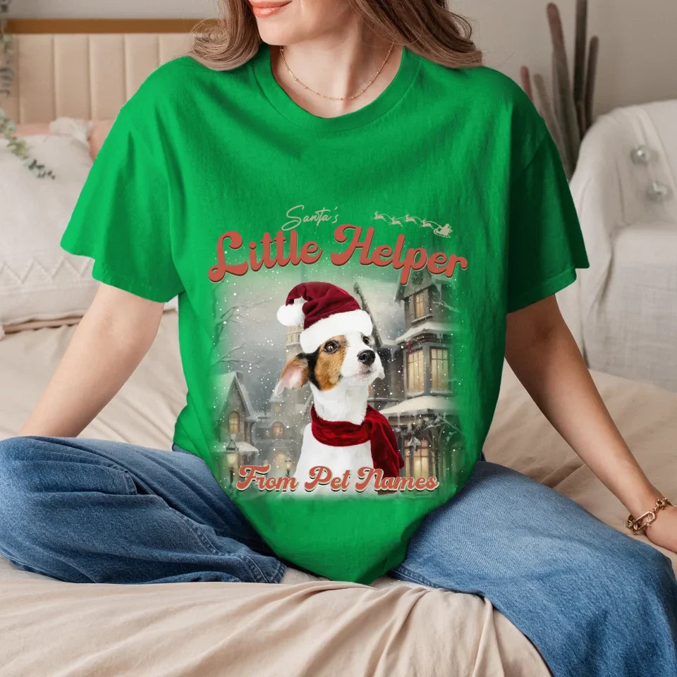 Custom Vintage Christmas Pet T-Shirt