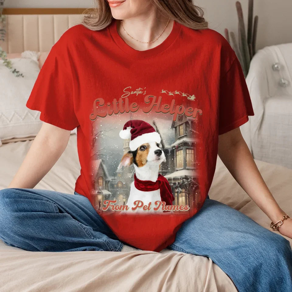 Custom Vintage Christmas Pet T-Shirt