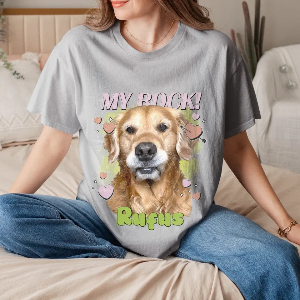 Personalized Love Hearts Pet Face T-shirt