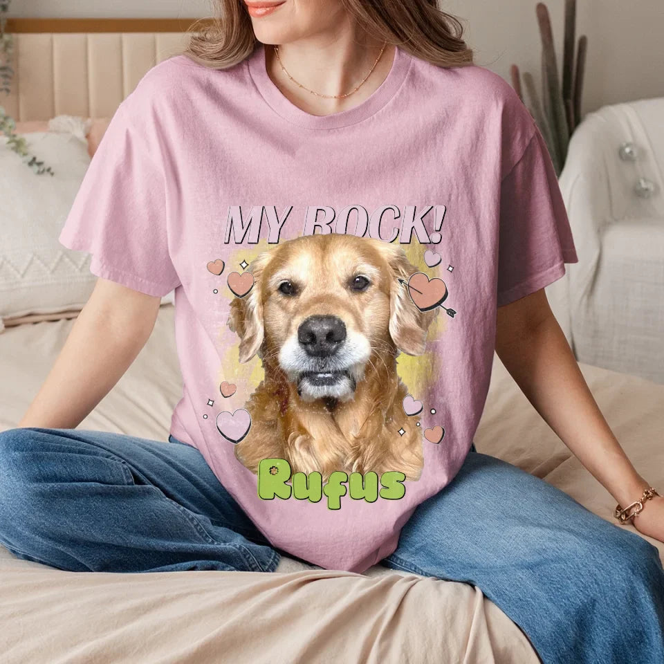 Personalized Love Hearts Pet Face T-shirt
