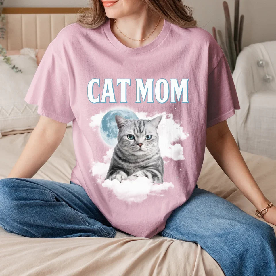 Custom Night Sky Pet Photo Upload T-Shirt