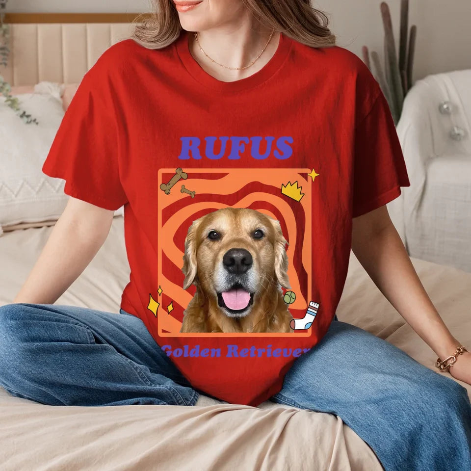 Personalized Pop Art Pet Photo T-Shirt