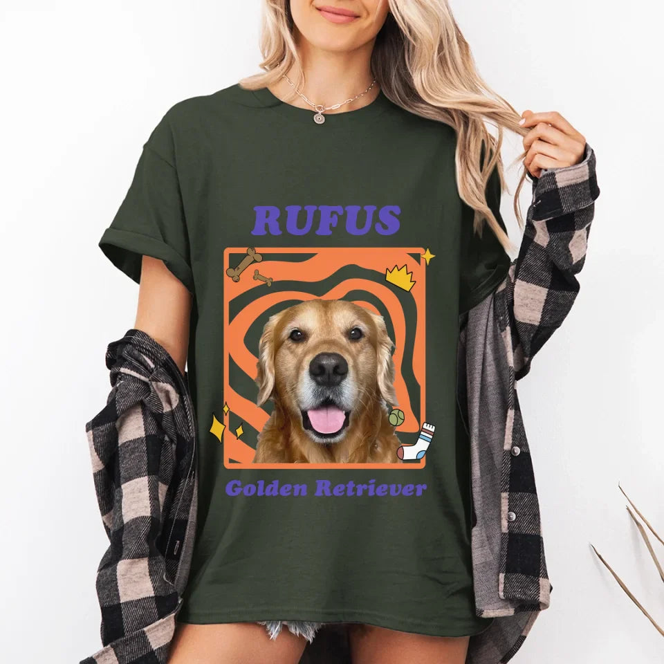 Personalized Pop Art Pet Photo T-Shirt
