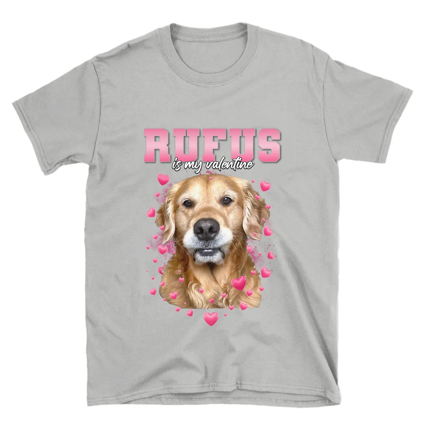 Personalized Valentines Custom Pet Photo T-Shirt