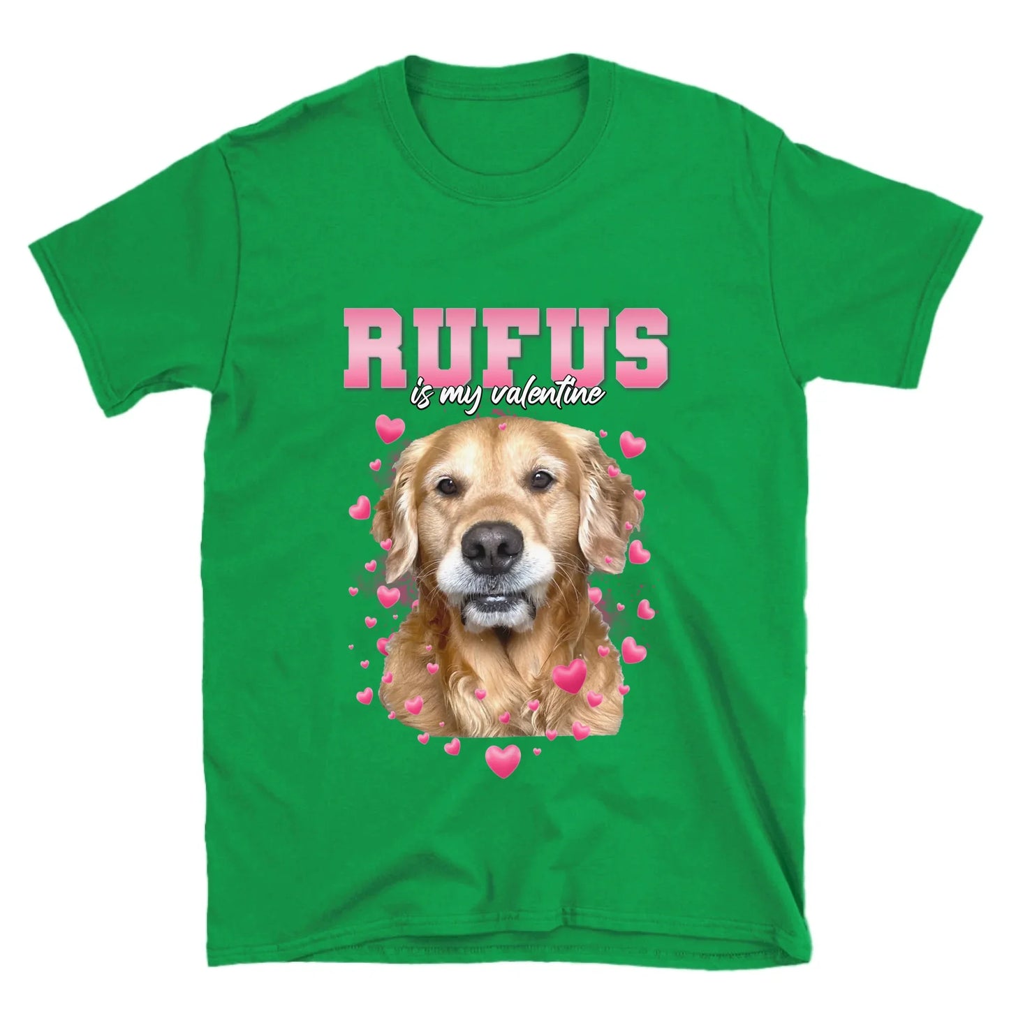 Personalized Valentines Custom Pet Photo T-Shirt