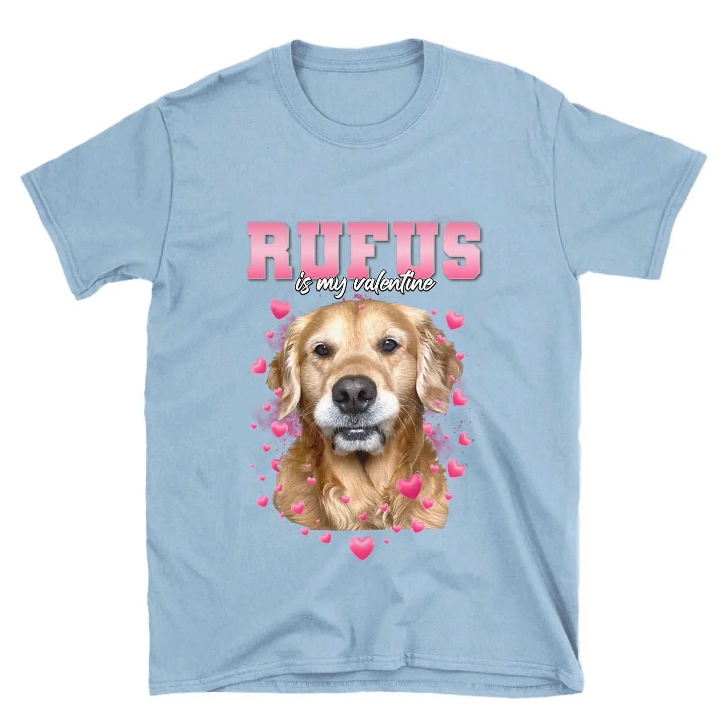 Personalized Valentines Custom Pet Photo T-Shirt