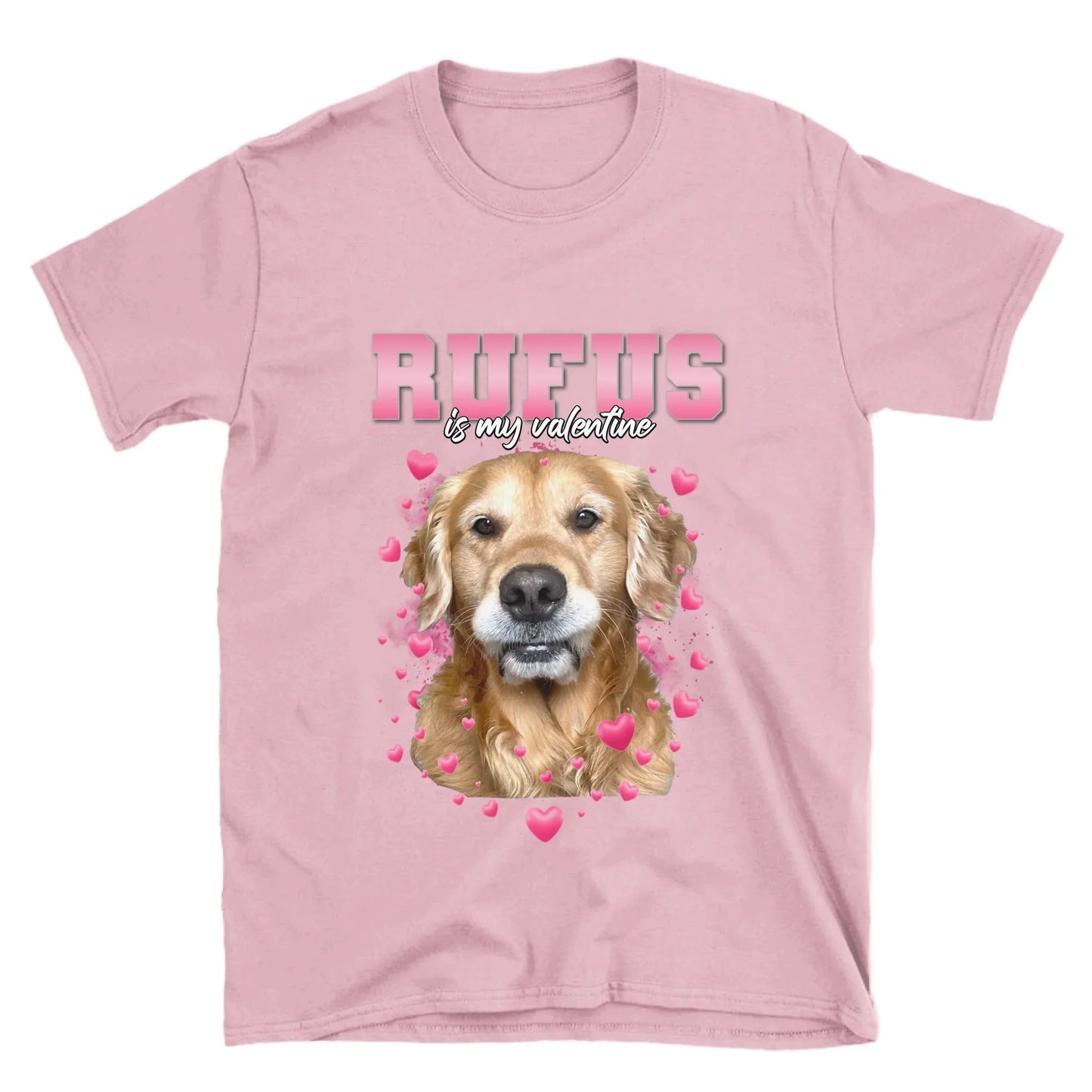 Personalized Valentines Custom Pet Photo T-Shirt