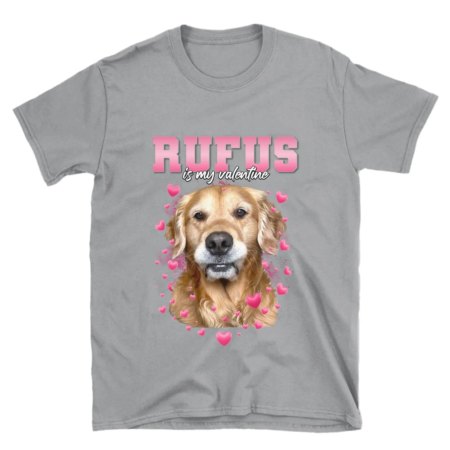 Personalized Valentines Custom Pet Photo T-Shirt