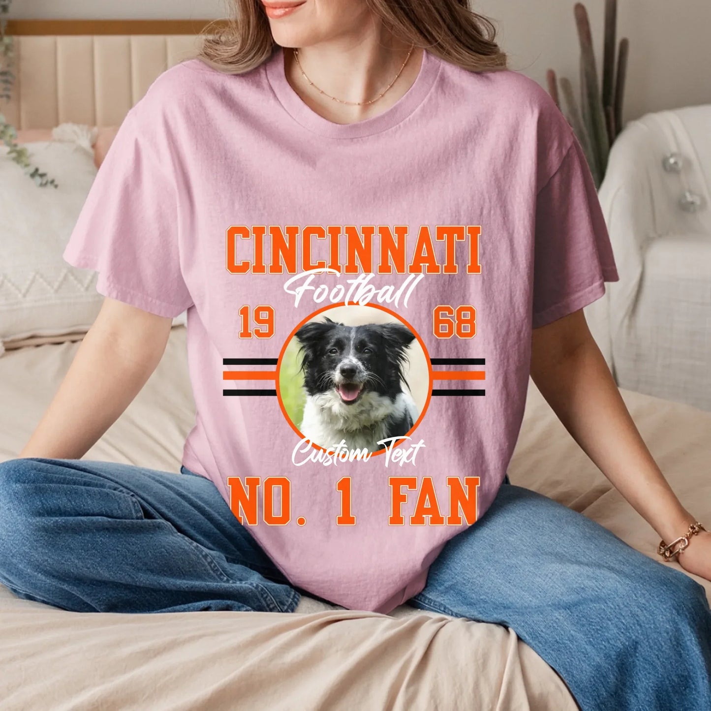 Personalized American Football Photo Upload T-Shirt