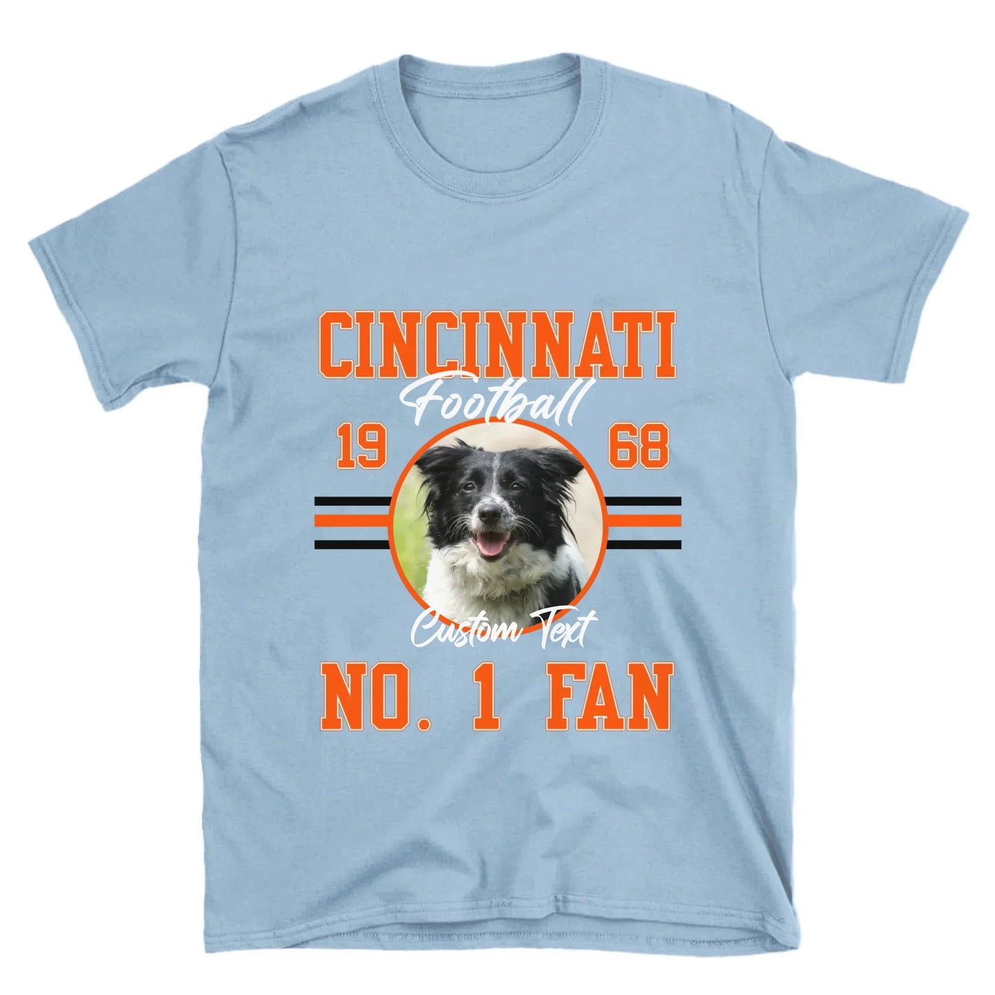 Personalized American Football Photo Upload T-Shirt