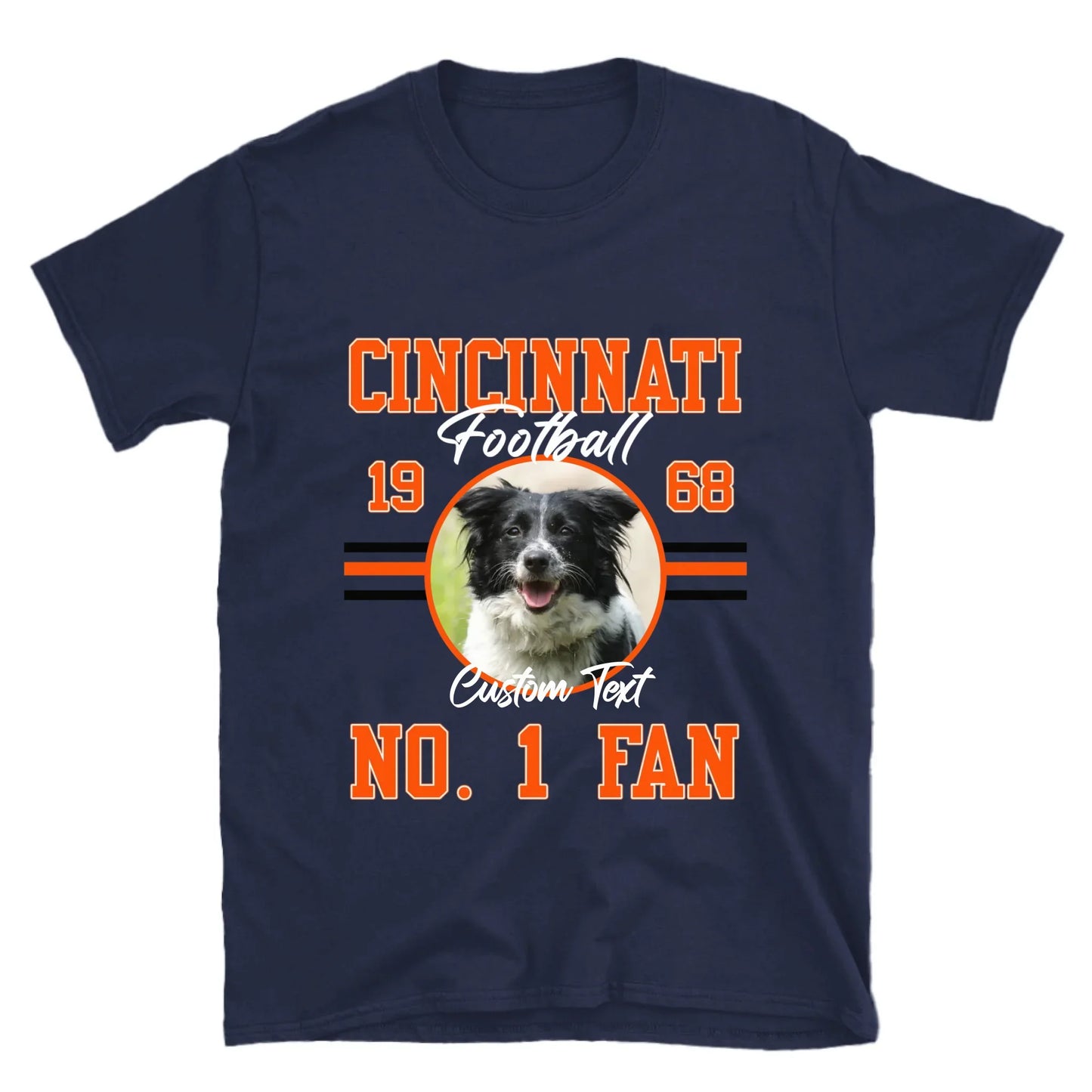 Personalized American Football Photo Upload T-Shirt