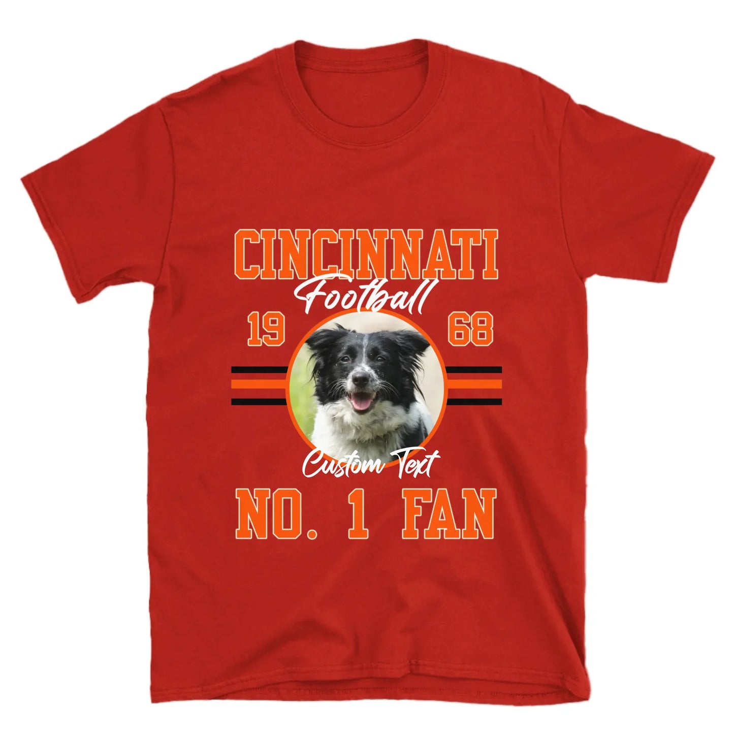 Personalized American Football Photo Upload T-Shirt