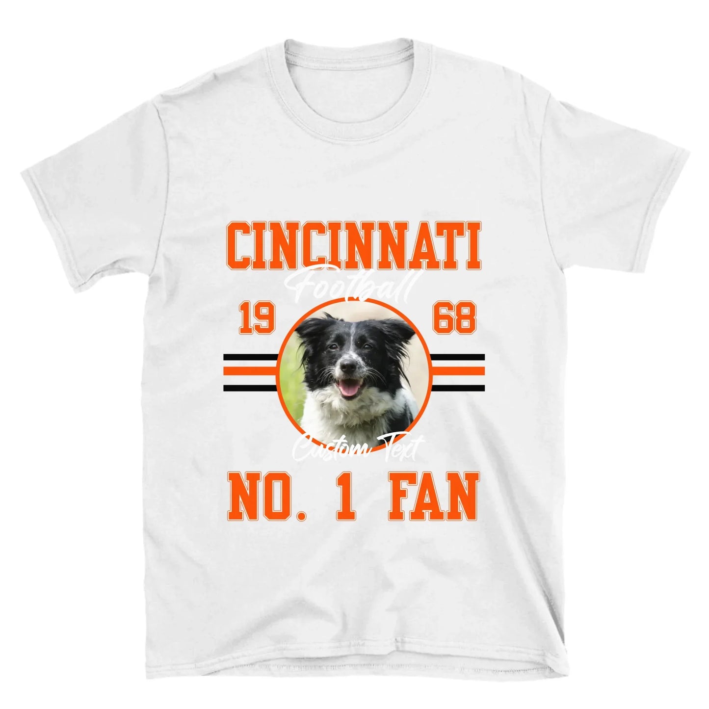 Personalized American Football Photo Upload T-Shirt