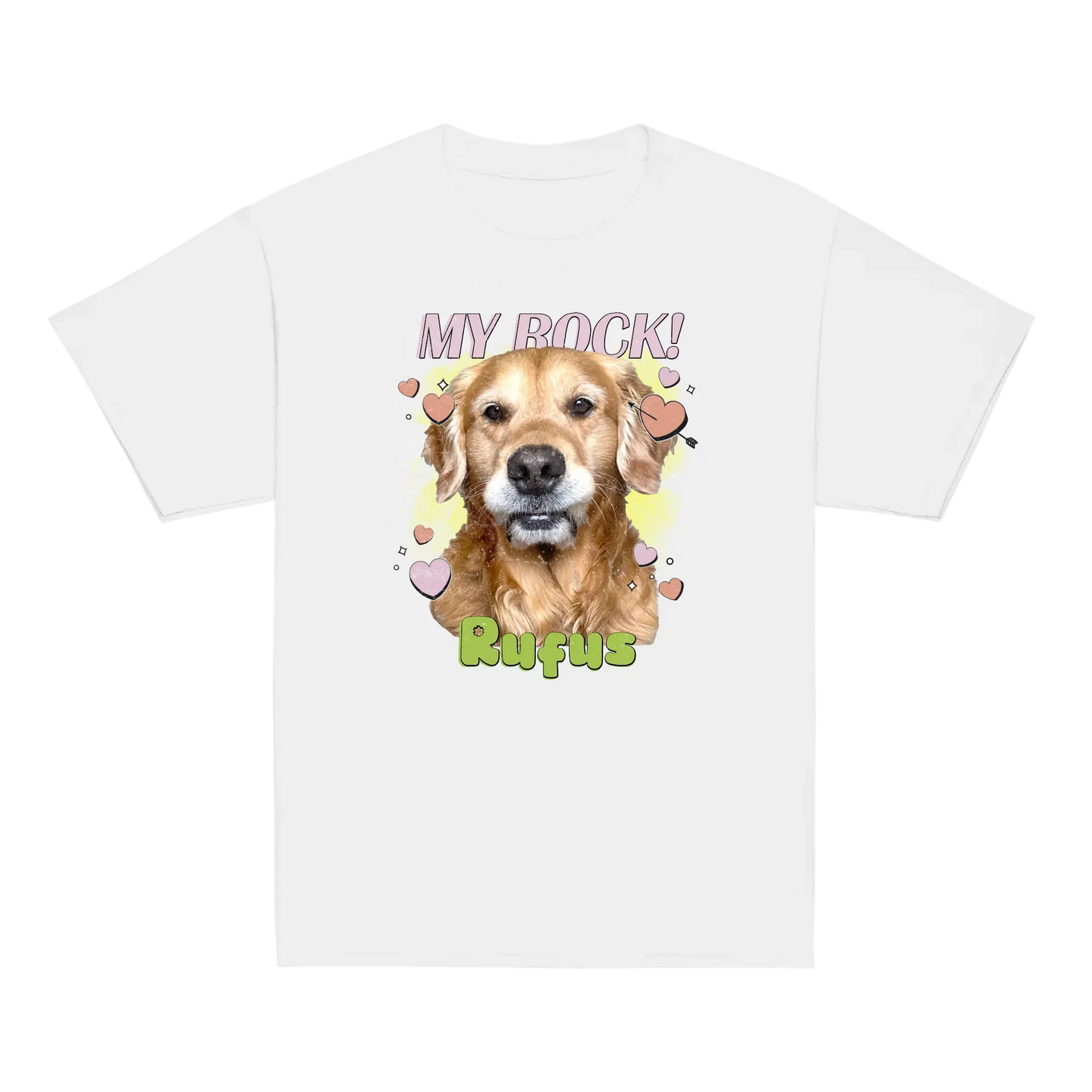 Personalized Love Hearts Baby Tee