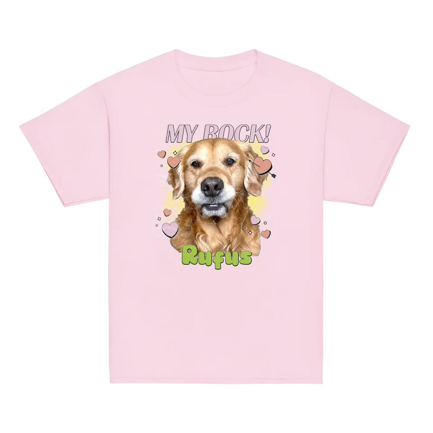 Personalized Love Hearts Baby Tee