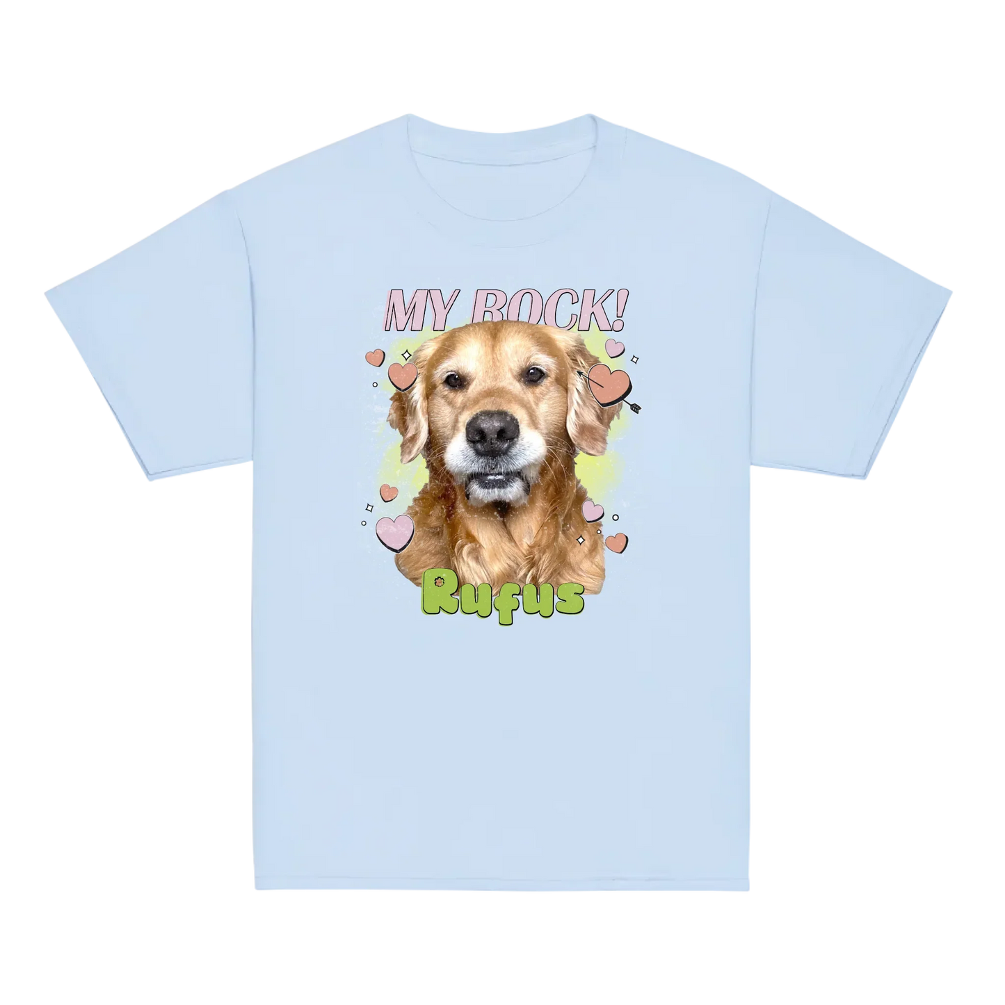 Personalized Love Hearts Baby Tee