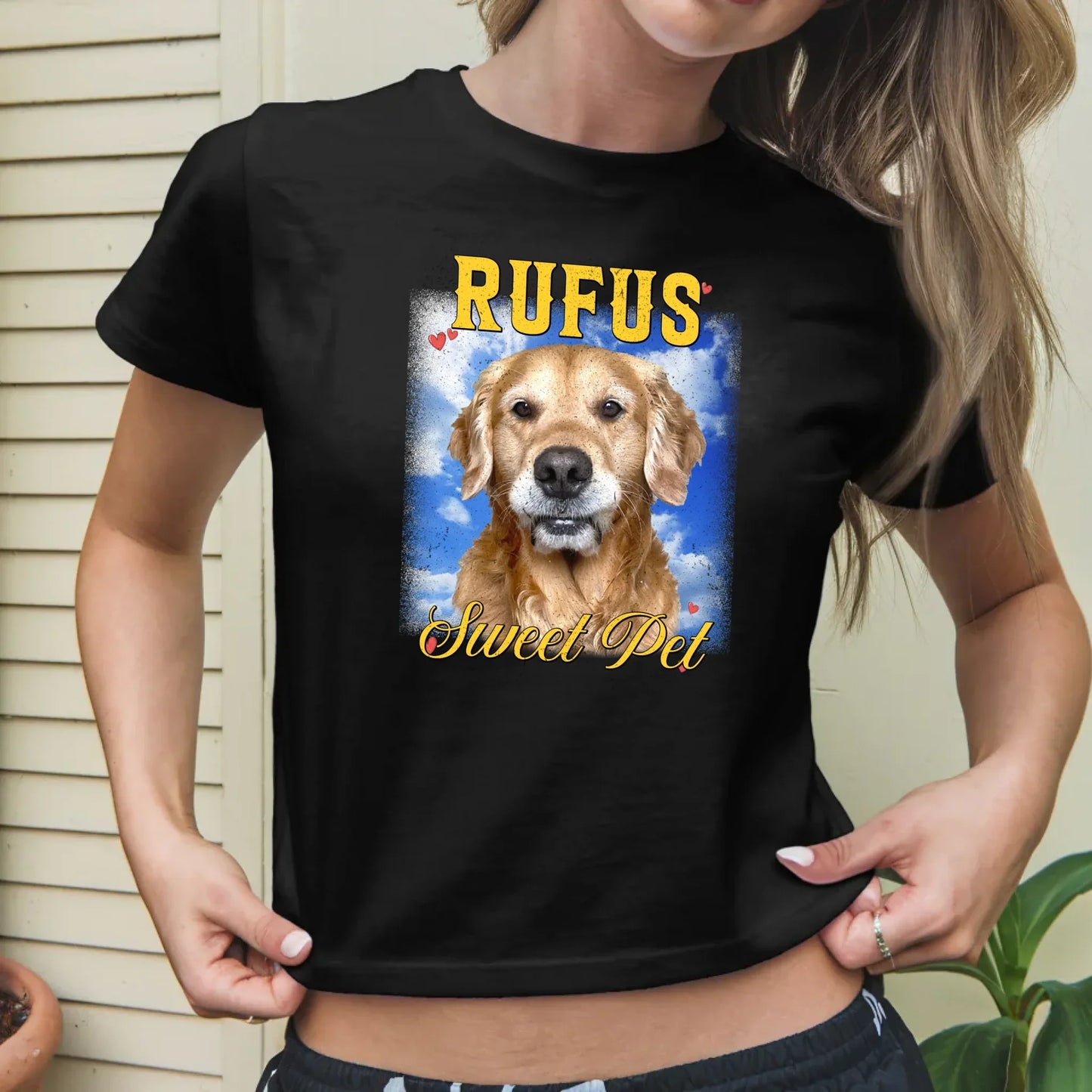 Personalized Photo and Backdrop Baby Tee