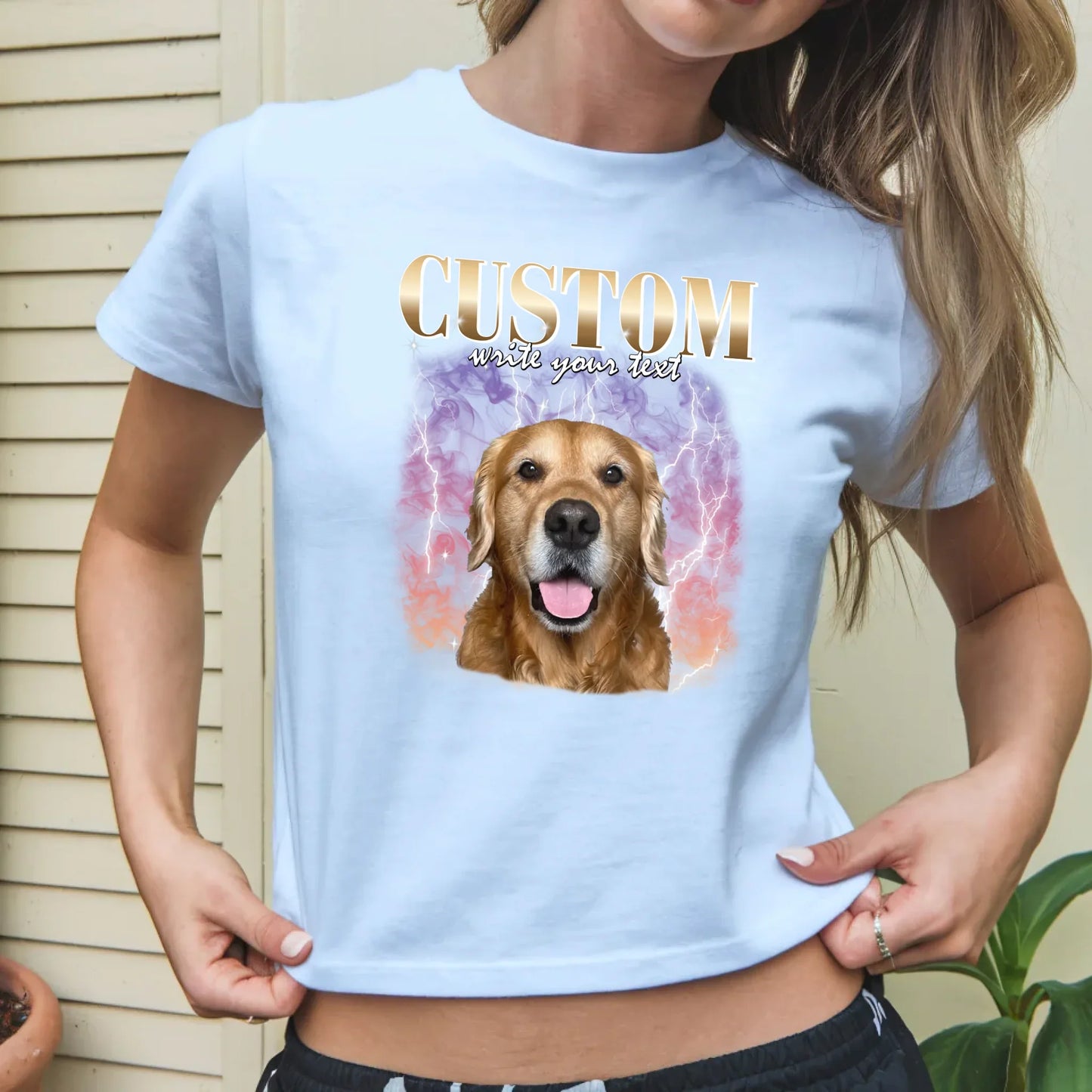 Personalized Vintage Style Baby Tee
