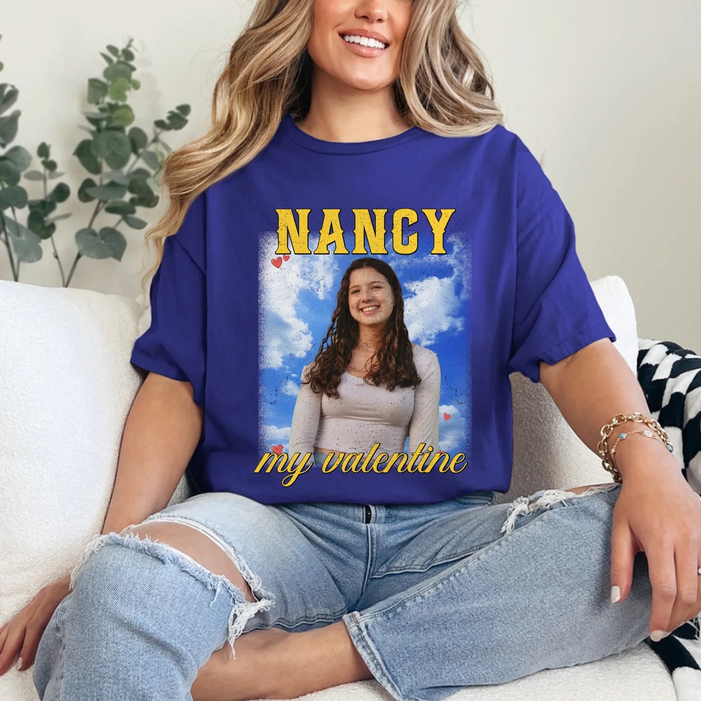 Personalized Valentines Photo Upload T-Shirt