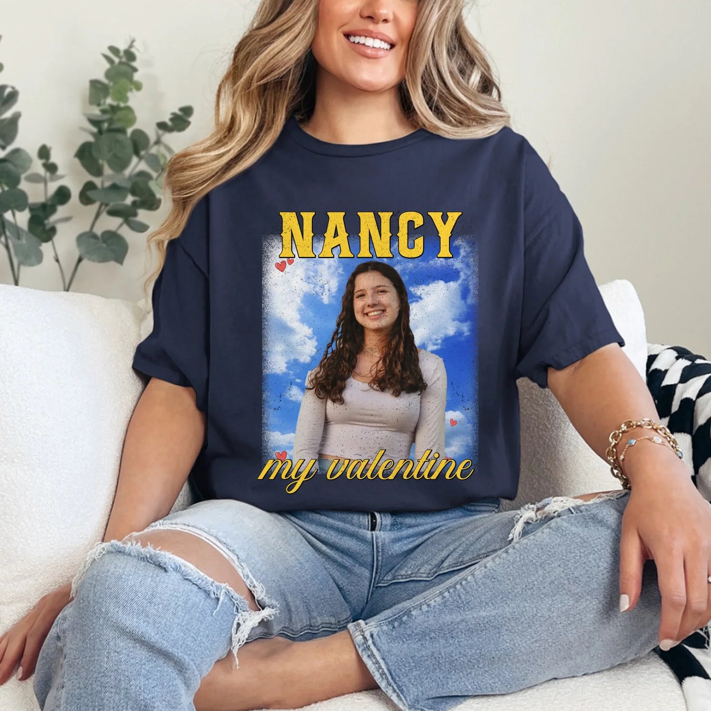Personalized Valentines Photo Upload T-Shirt