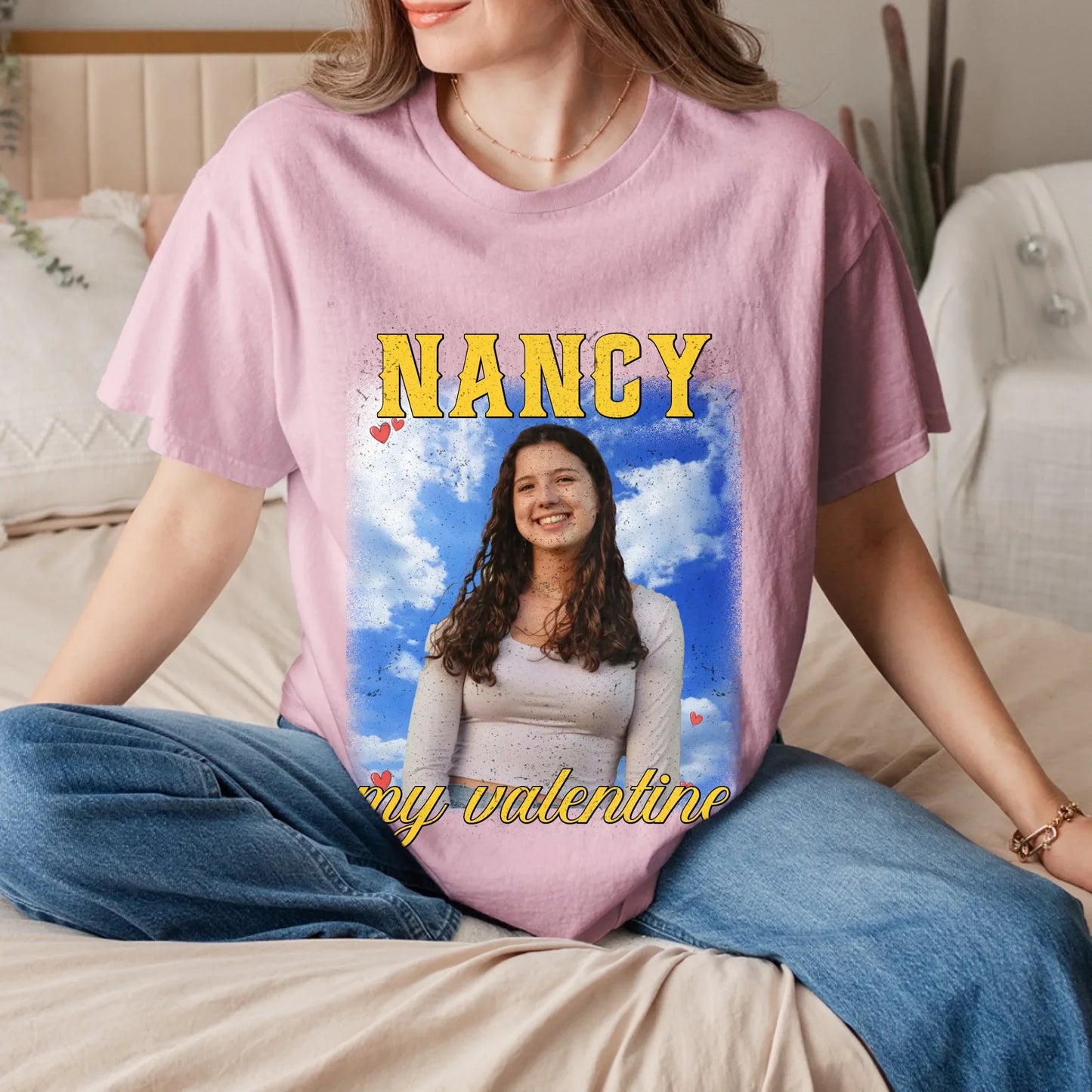 Personalized Valentines Photo Upload T-Shirt