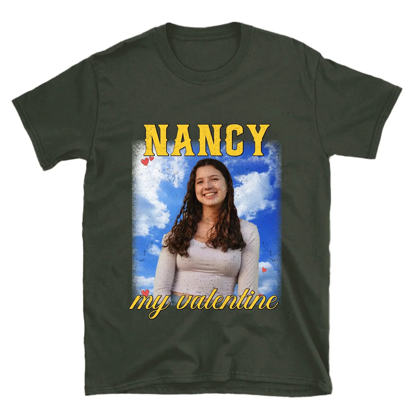 Personalized Valentines Photo Upload T-Shirt