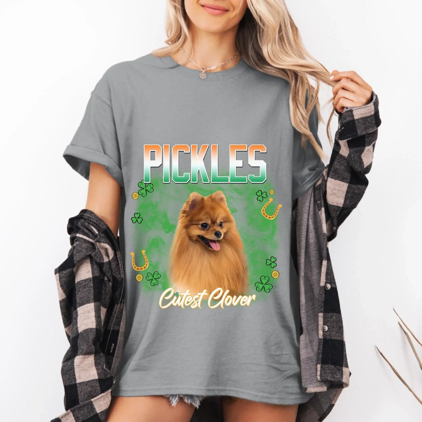 Personalized St. Patrick's Day Pet Photo T-Shirt
