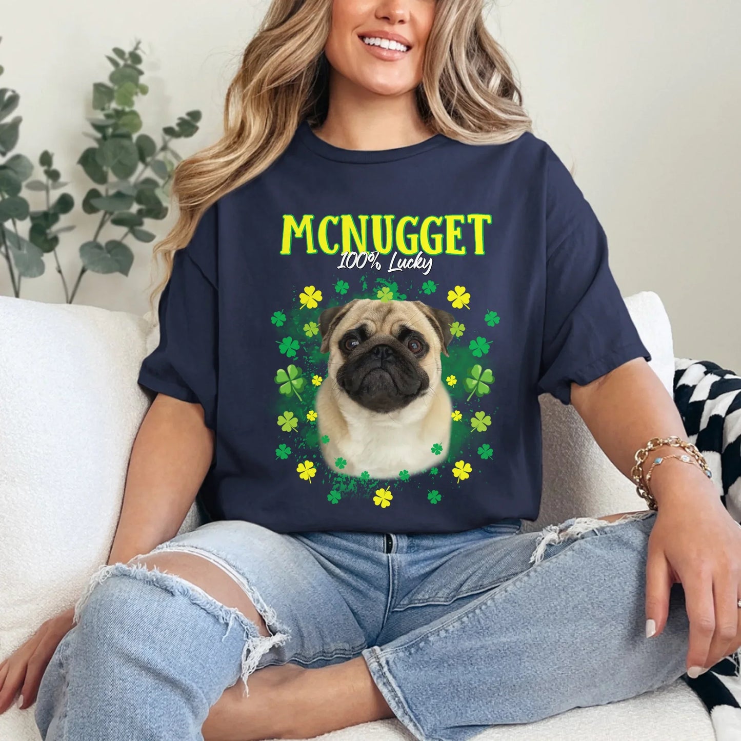Personalized St. Patrick's Day Clover T-Shirt