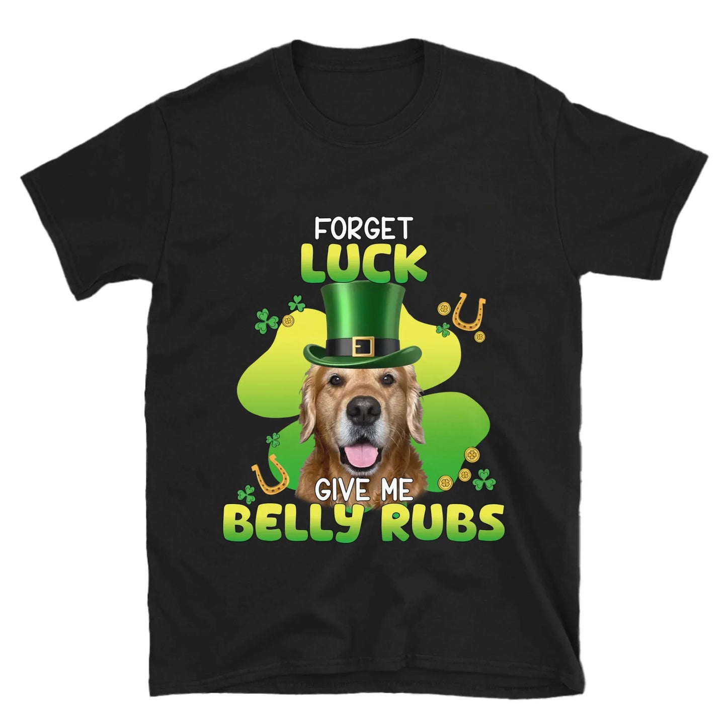 Personalized Leprechaun Pet Photo T-Shirt