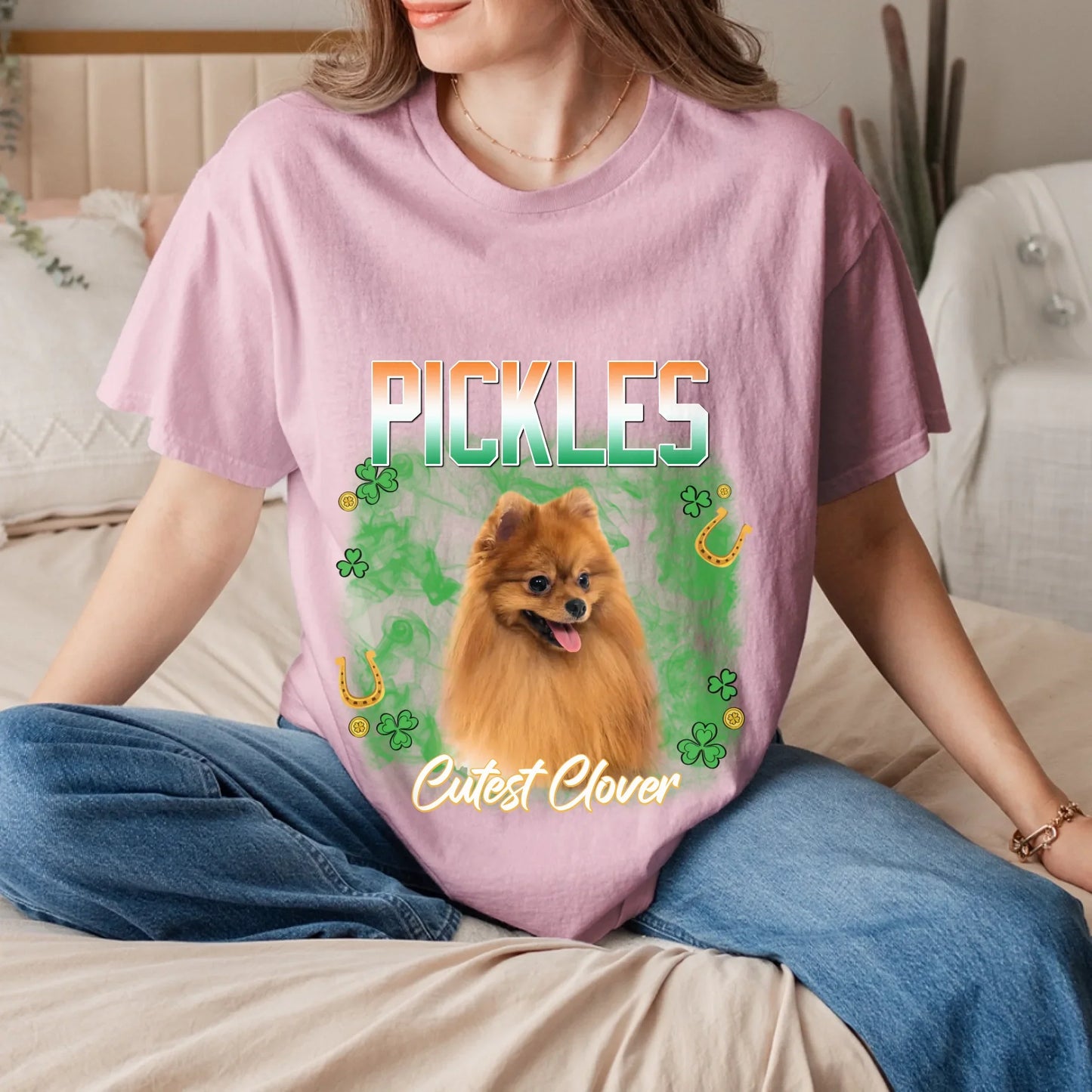 Personalized St. Patrick's Day Pet Photo T-Shirt