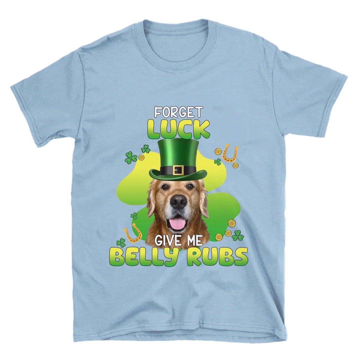 Personalized Leprechaun Pet Photo T-Shirt