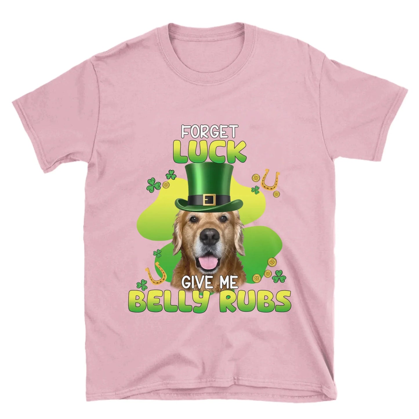 Personalized Leprechaun Pet Photo T-Shirt