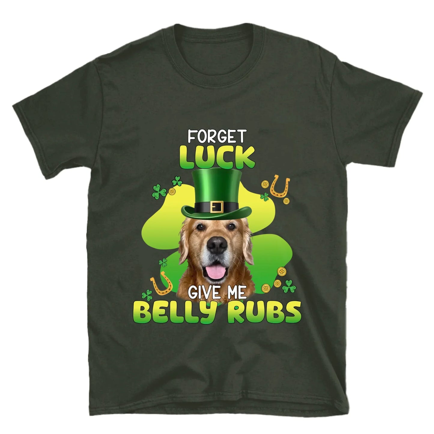 Personalized Leprechaun Pet Photo T-Shirt