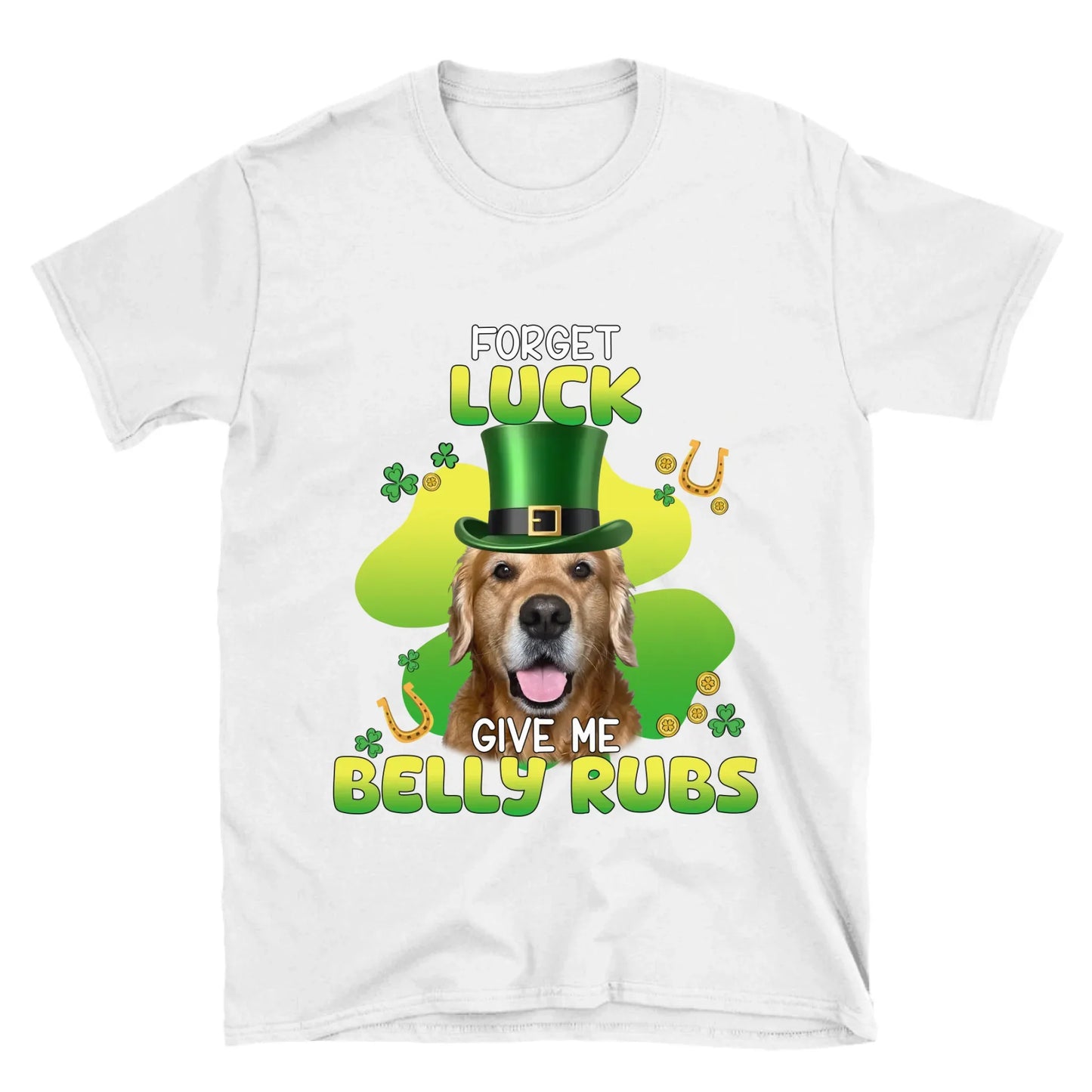 Personalized Leprechaun Pet Photo T-Shirt