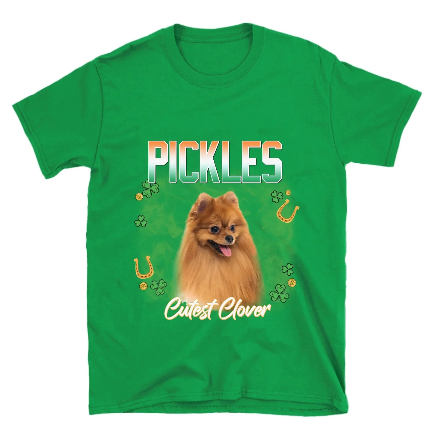 Personalized St. Patrick's Day Pet Photo T-Shirt