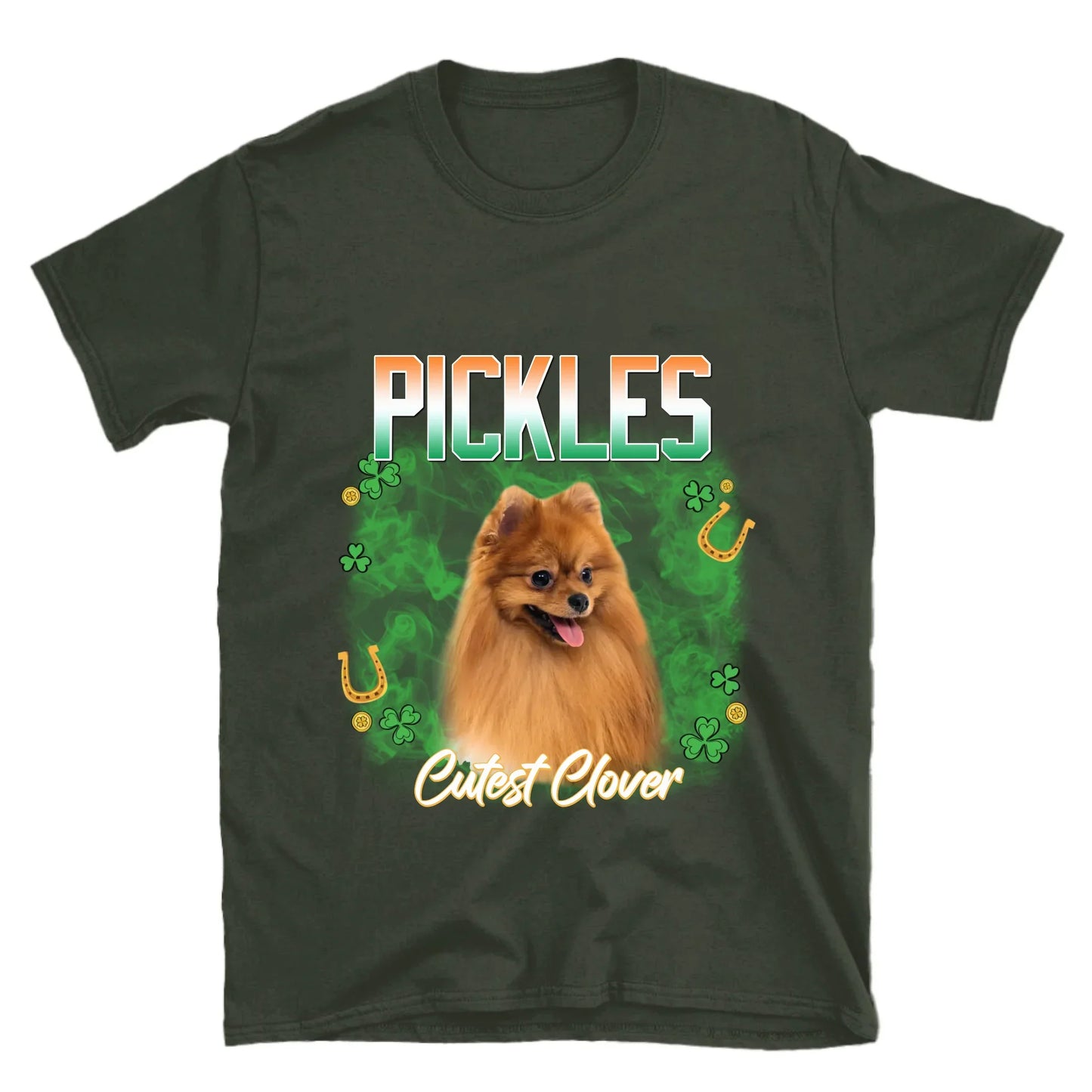 Personalized St. Patrick's Day Pet Photo T-Shirt