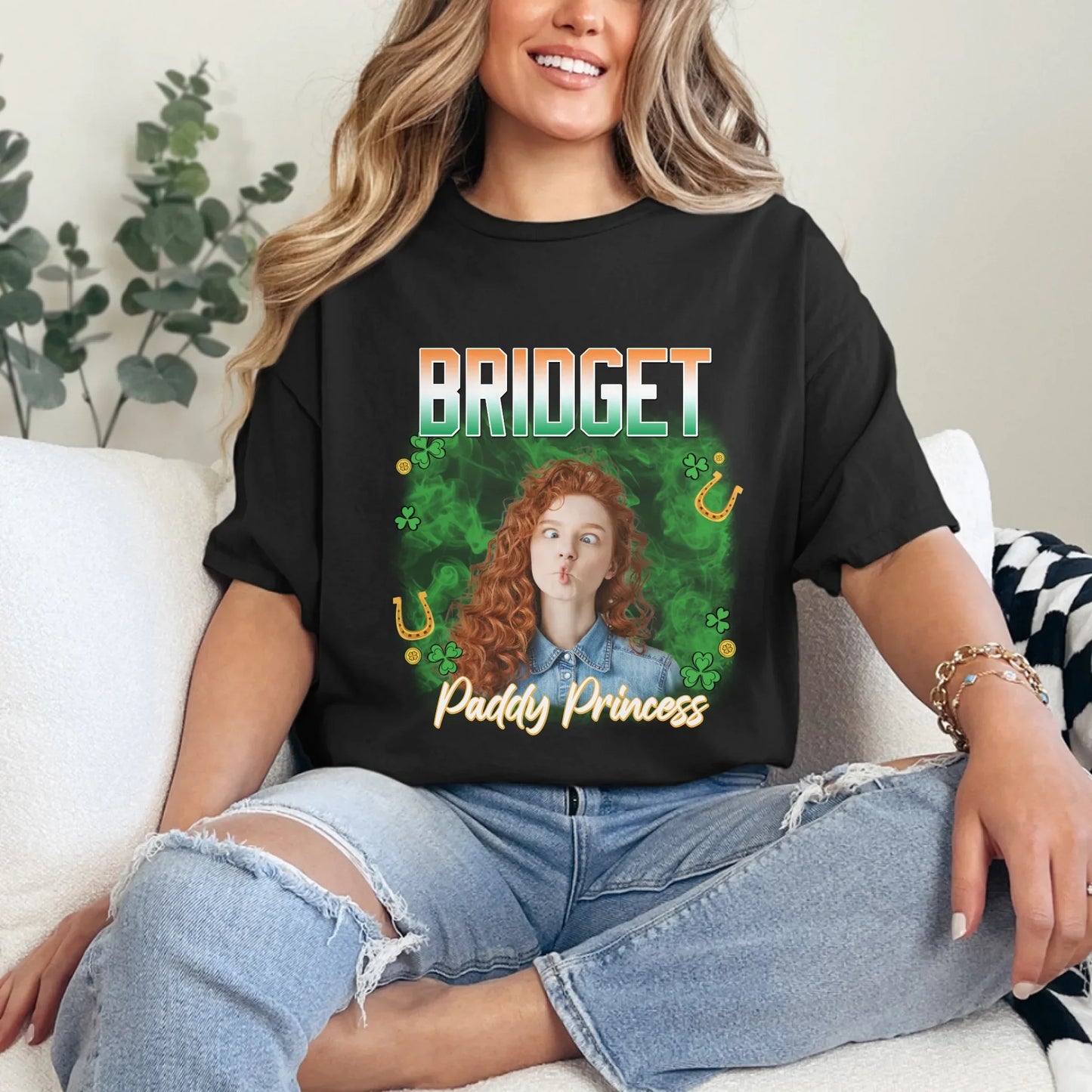 Personalized St. Patrick's Day Human Photo T-Shirt