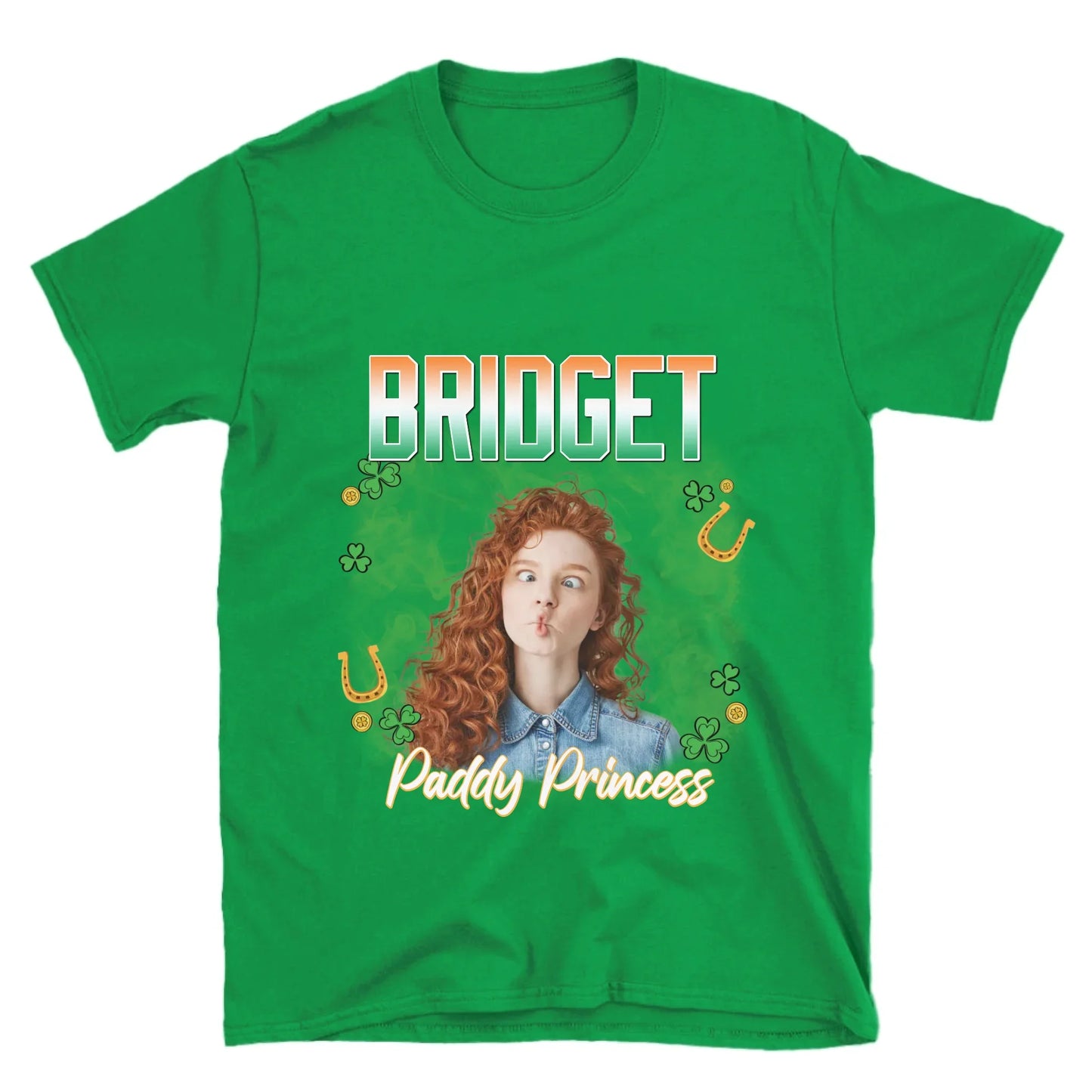 Personalized St. Patrick's Day Human Photo T-Shirt