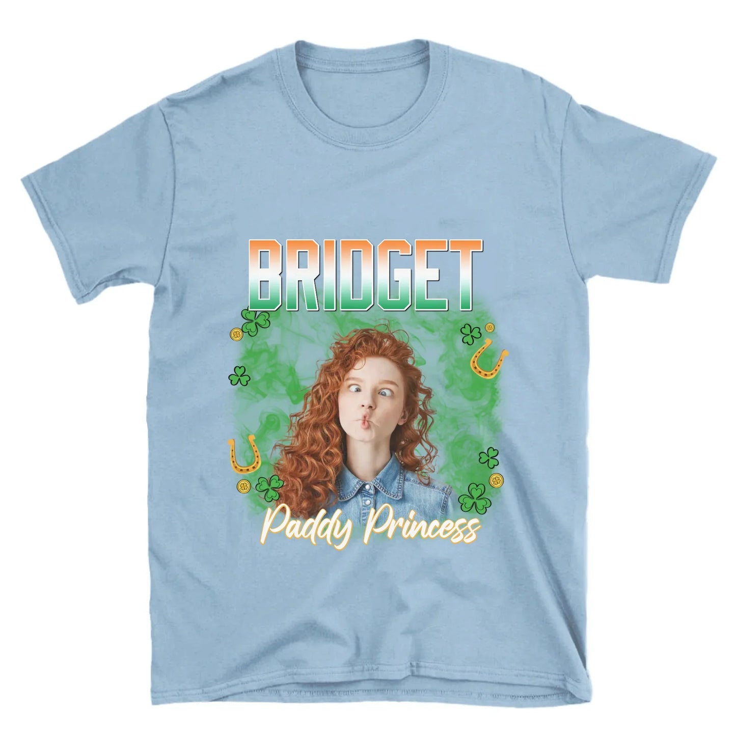 Personalized St. Patrick's Day Human Photo T-Shirt