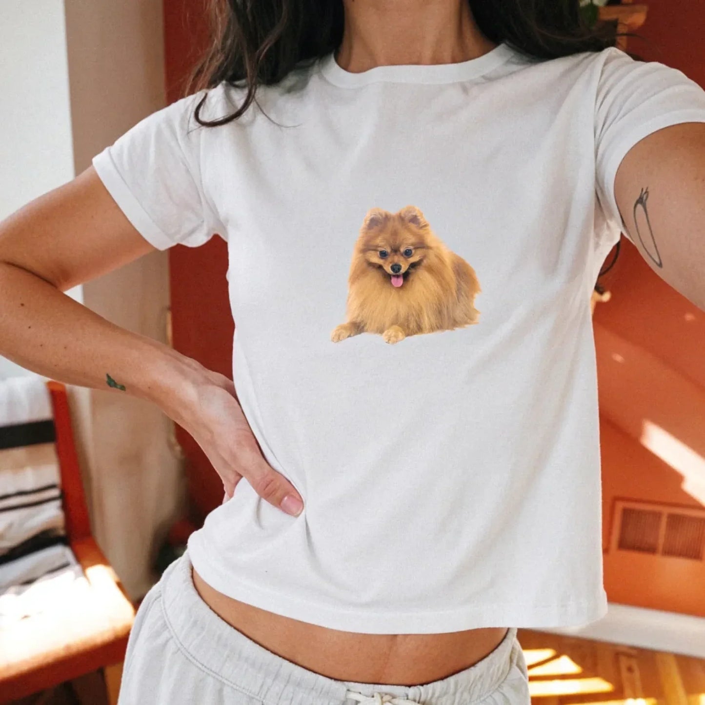 Personalized Custom Pet Photo Baby Tee