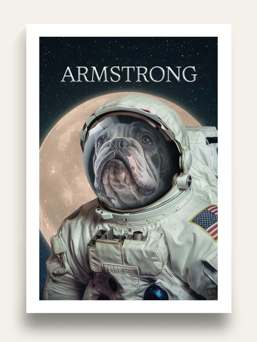 Neil Armstrong - Custom Pet Portrait