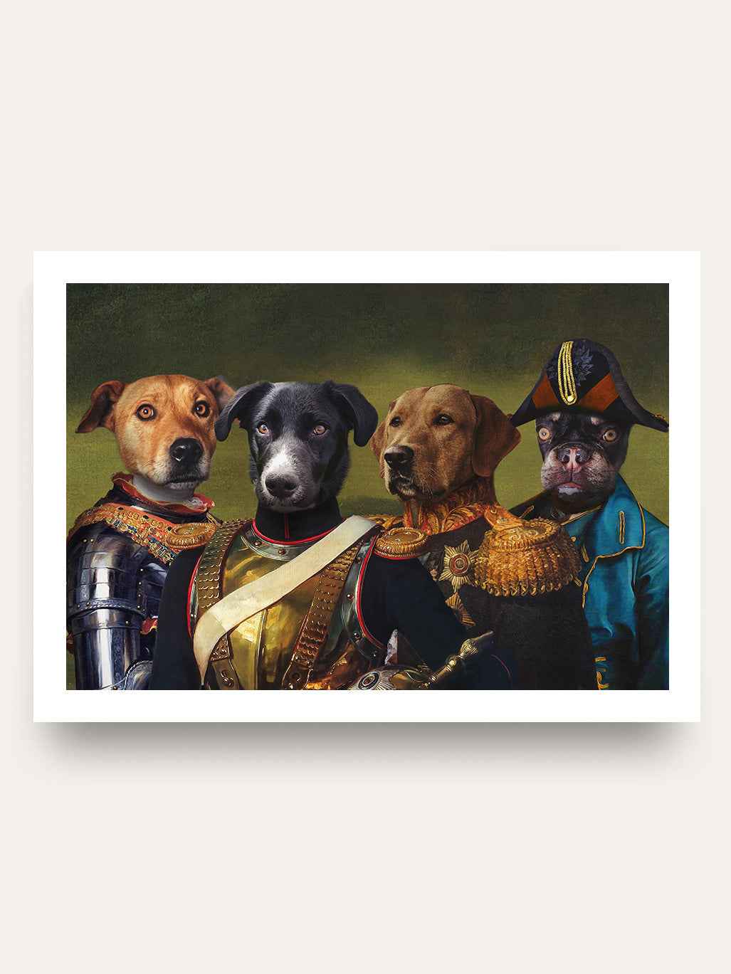 The Colonel. Captain. General & Admiral - Custom Pet Portrait