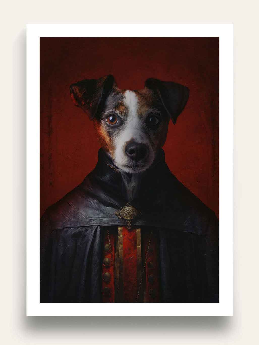 Dracula Halloween Custom Pet Portrait
