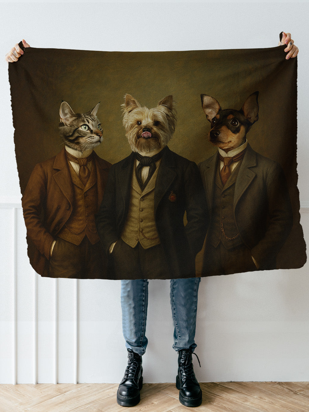 Dapper Gents - Custom Pet Blanket