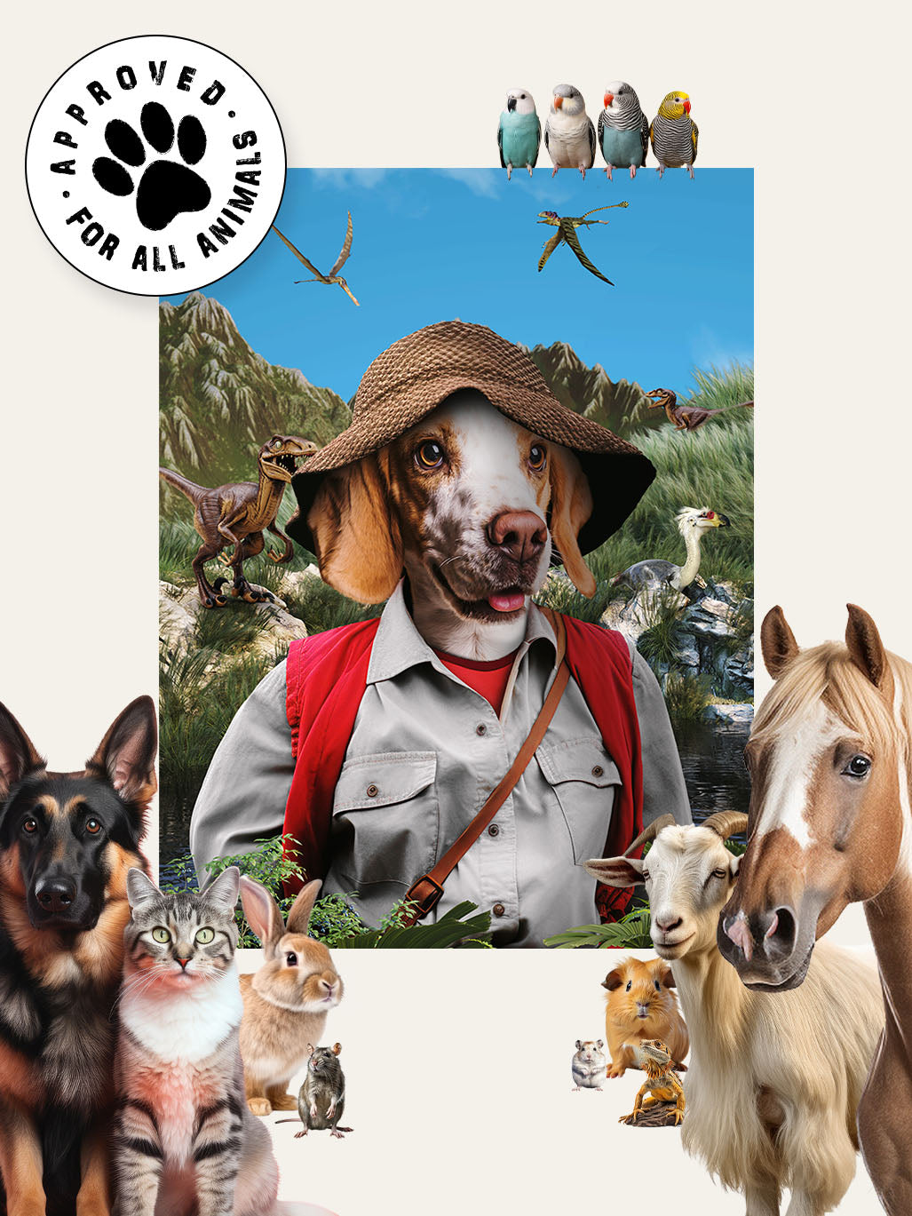Dino Explorer – Custom Pet Canvas