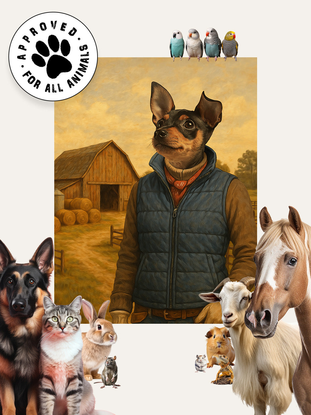 The Farm Hand - Custom Pet Cushion