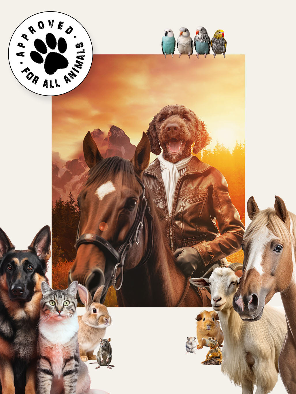 Horse Rider - Custom Pet Cushion
