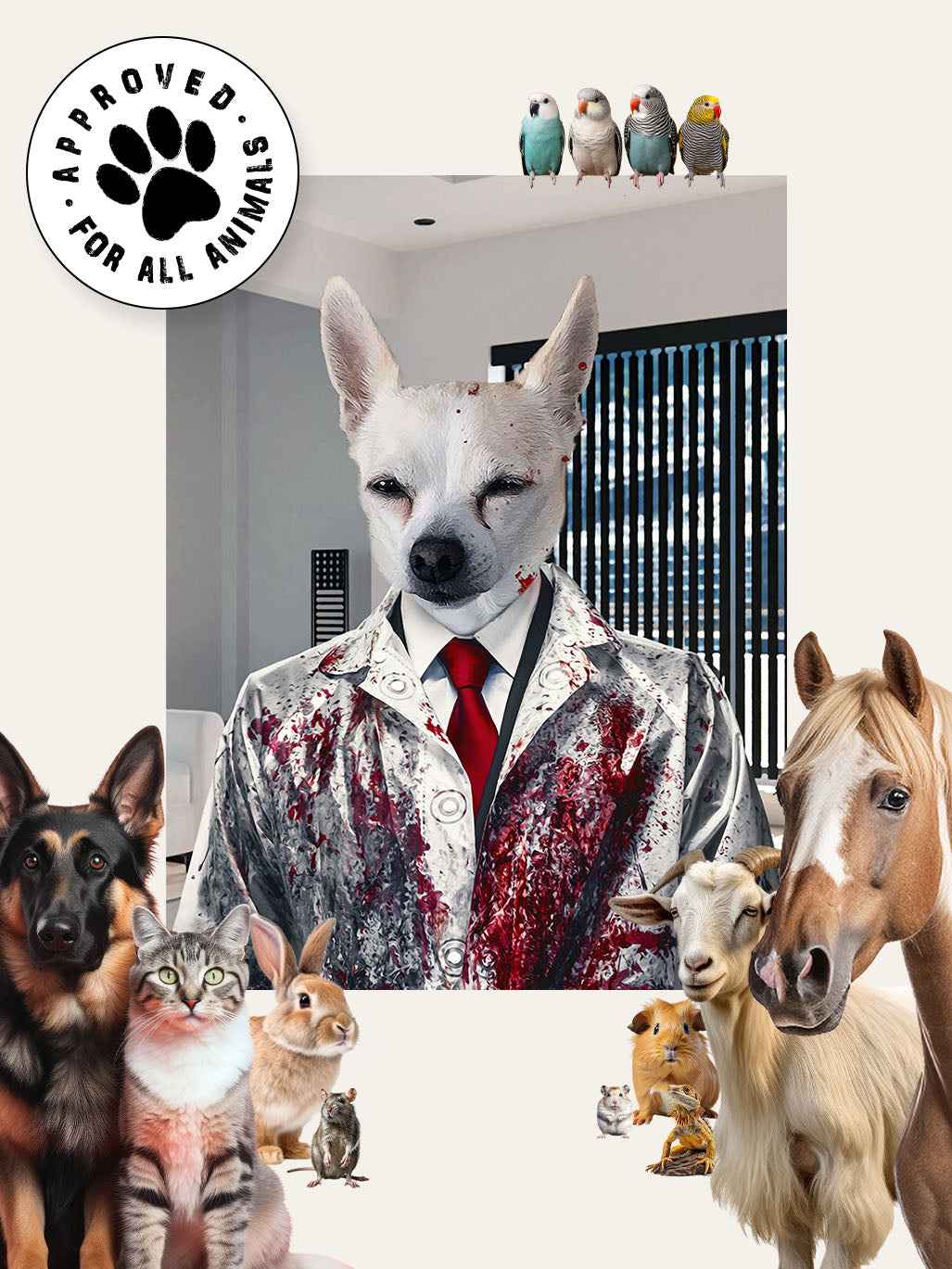 Mr Psycho - Custom Pet Cushion